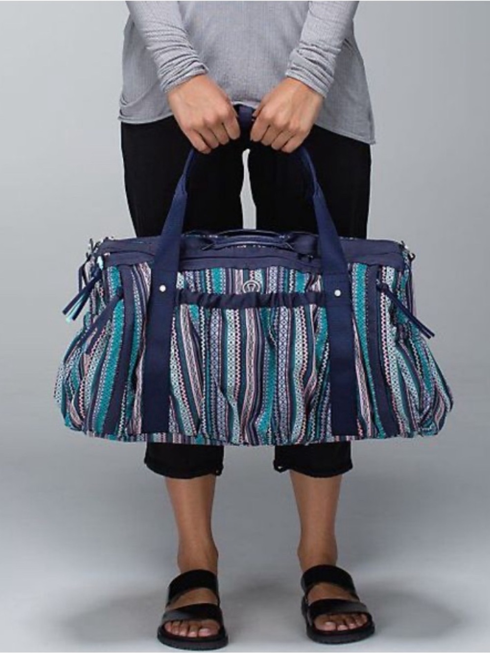 Lululemon Keep On Running Duffel Bag Needa Margarita Cadet Blue NWOT